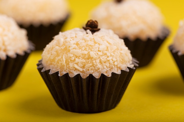 Coconut sweet for party traditional Brazilian sweet