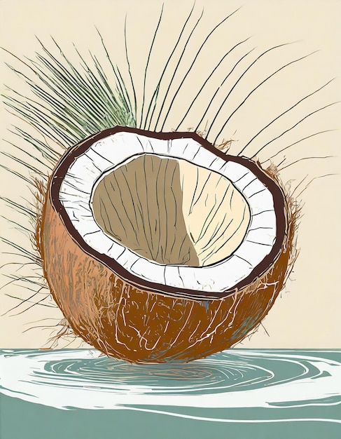 Coconut tree illustration