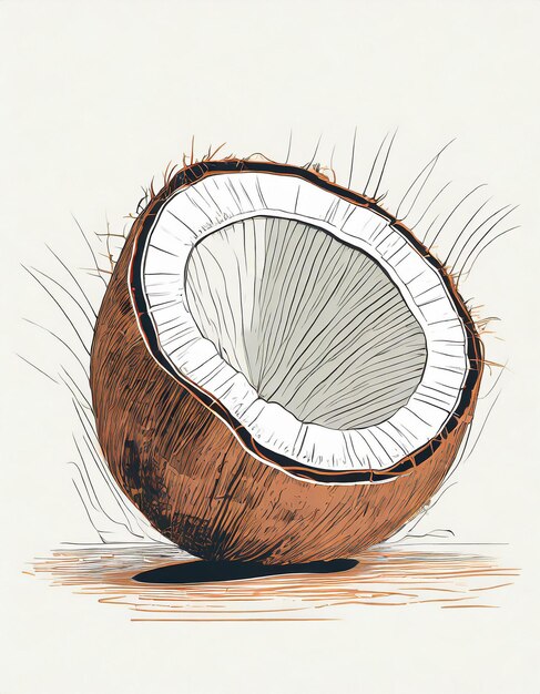 Coconut tree illustration