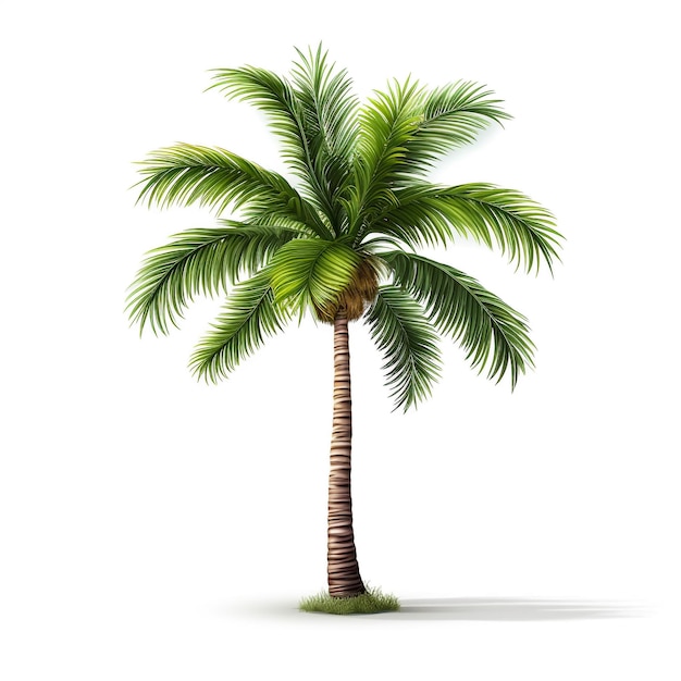 Coconut tree isolated on white background