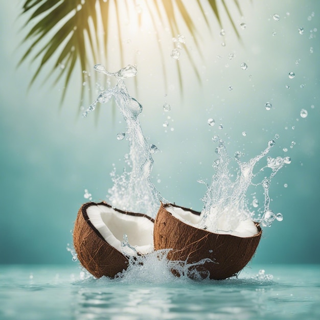 coconut water splash