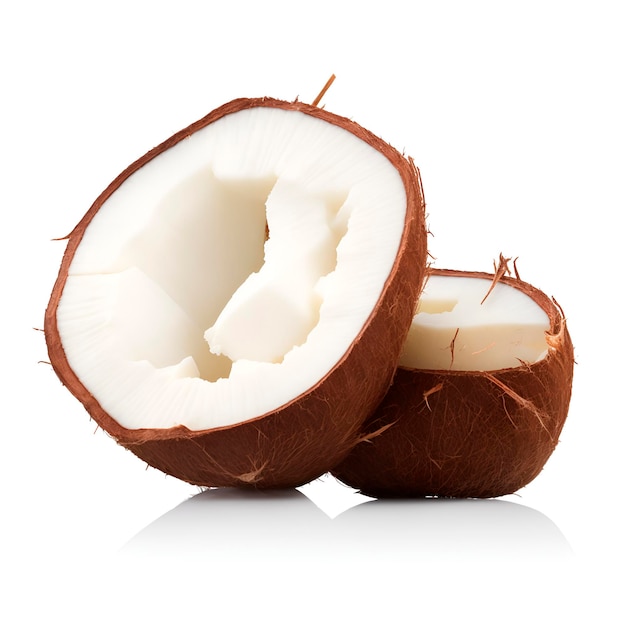 Coconut white background