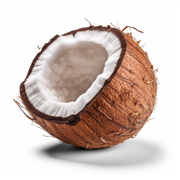 a coconut with a white background and a white background.