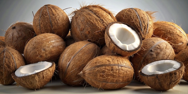 Photo coconuts are a common source of vitamin c