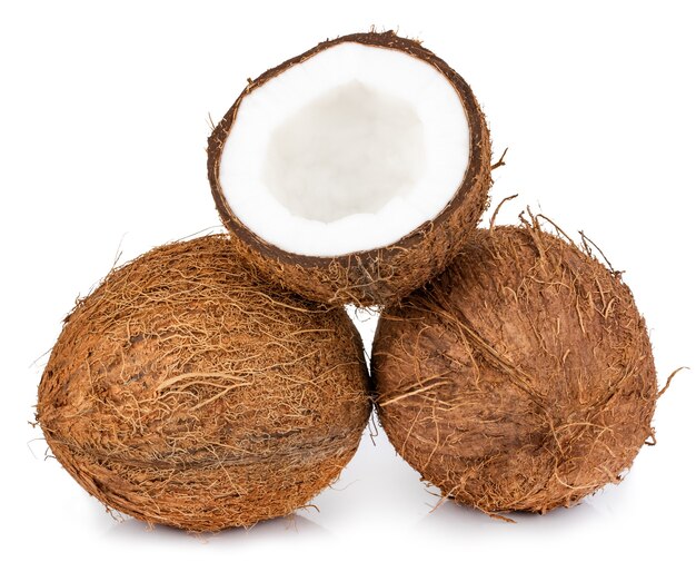 Coconuts isolated