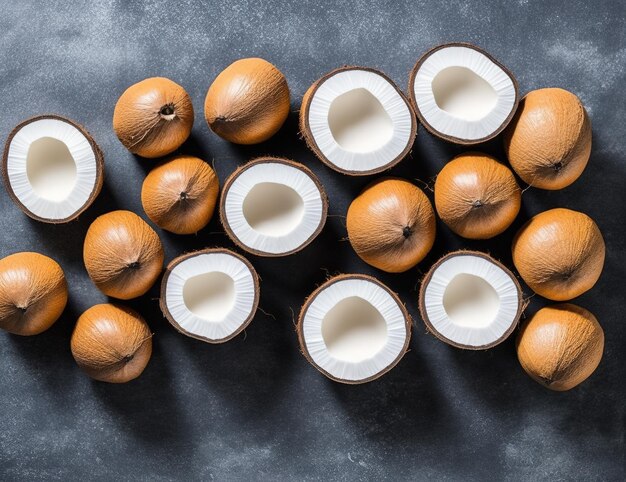 coconuts on table