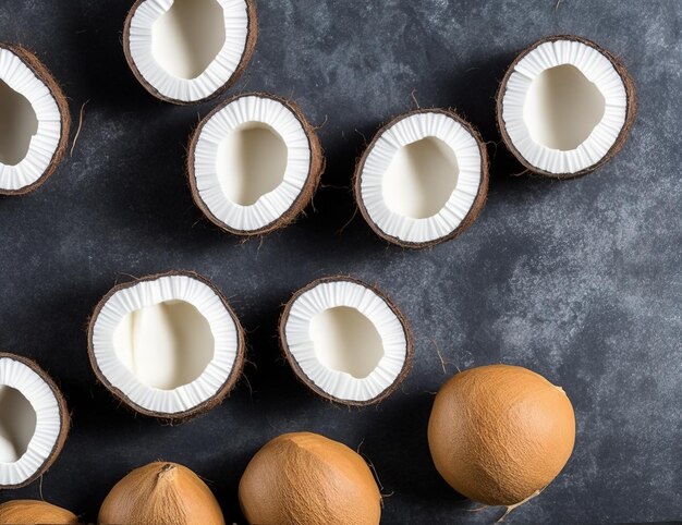 coconuts on table