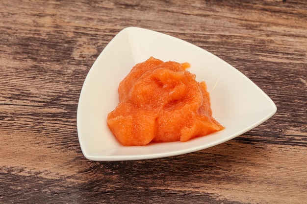 Cod fish roe in the bowl