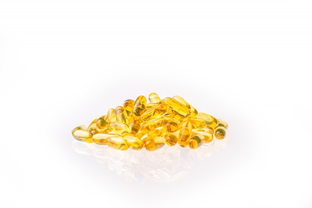 The cod liver oil capsules