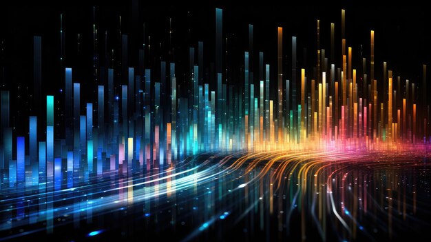 code digital data cascade illustration internet web software business computer structure code digital data cascade