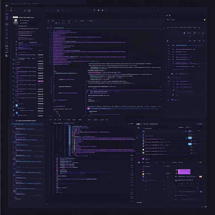 Photo a code editor showcasing a functional programming language like haskell or lisp with code highlight