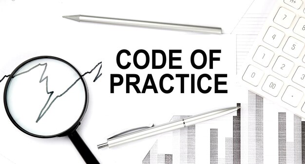 pengraph 및 magnifiercalculator가 있는 문서의 CODE OF PRACTICE 텍스트