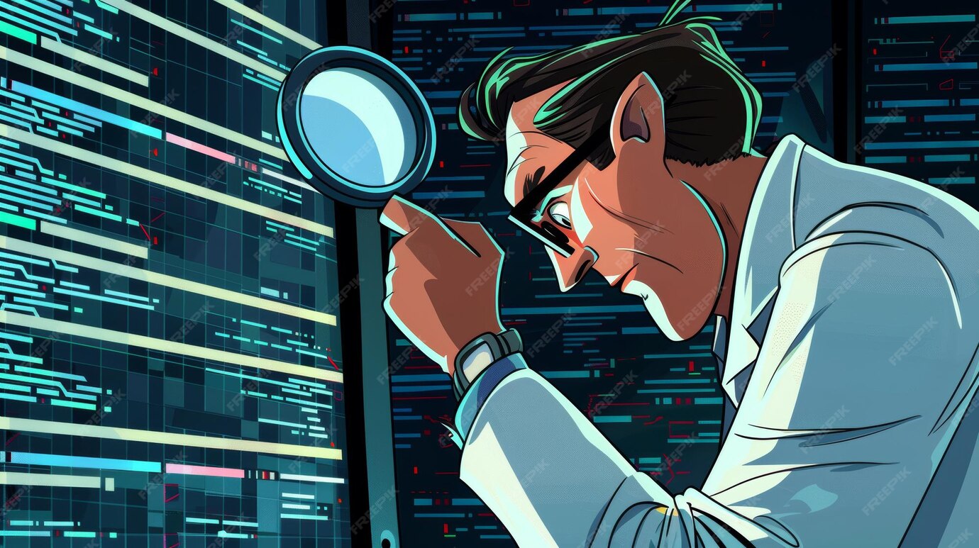 Premium Photo | The code testing cartoon banner illustrates functional ...