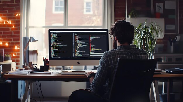 coder working on an html5 canvas with animated elements dynamic web content creation engaging digital design