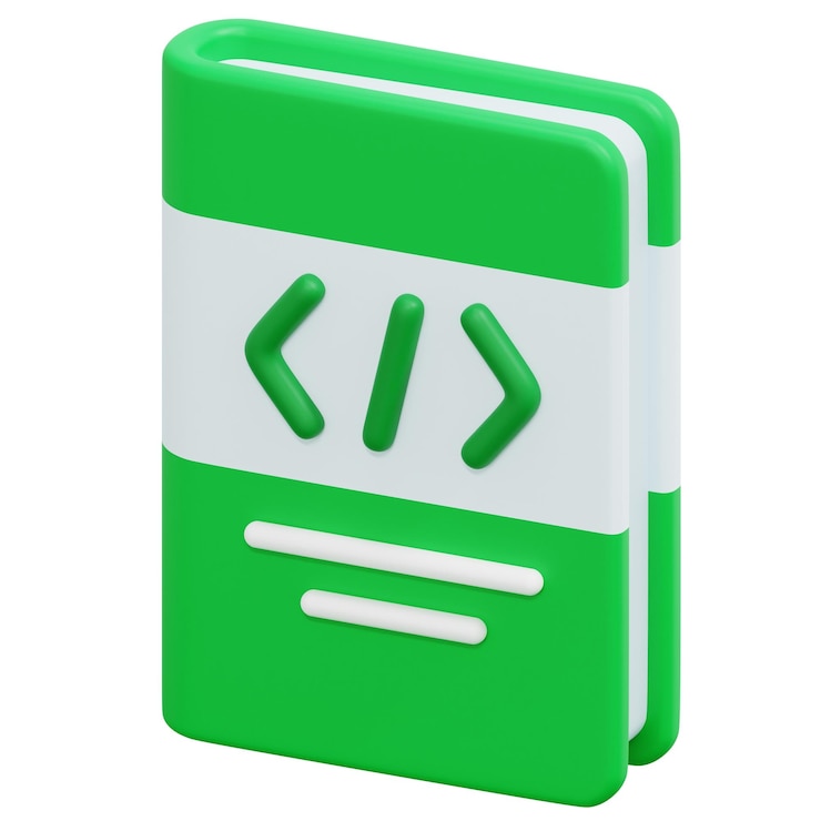 Photo coding 3d render icon illustration