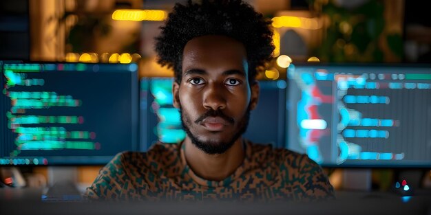 coding in modern workspace software developer with tech gadgets concept modern workspace software developer tech gadgets coding workflow management