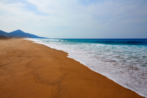 Cofete Fuerteventura beach at Canary Islands