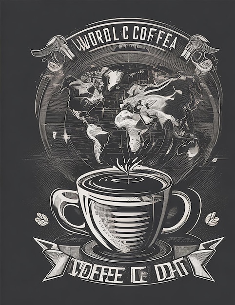 coffee Ai images for tshirt design