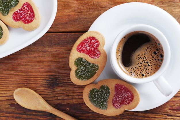 写真 コーヒーとクッキー