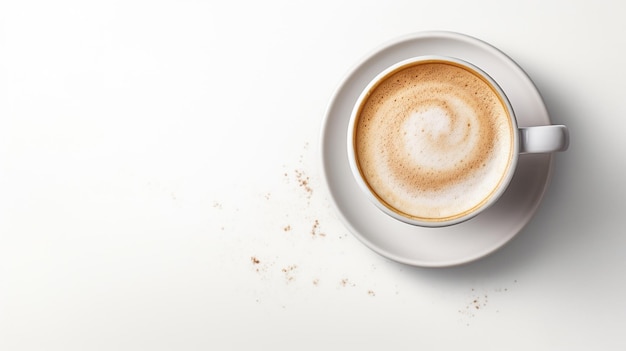 Фото Кофе художественный дизайн горячий кофе в чашке