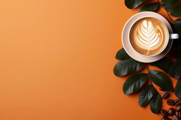 Photo coffee background and copyspace