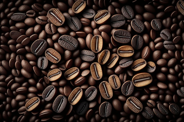 Coffee background natural texture Generative AI