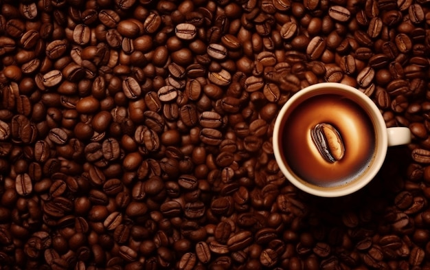 Coffee Background Rich Aroma Generative AI