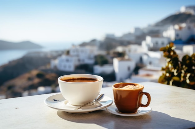 coffee on balcony