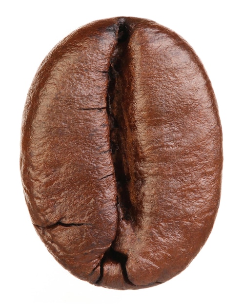 Кофейное зерно изолированное на белой предпосылке с путем клиппирования