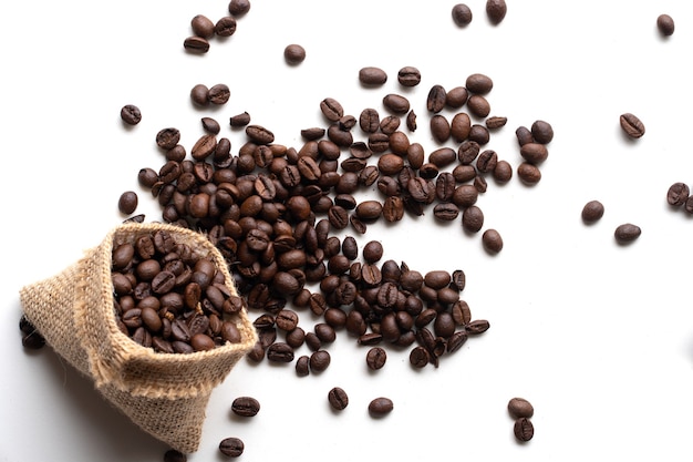 Coffee bean isolated on white background