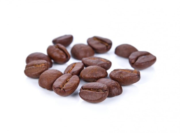 Coffee bean isolated on white