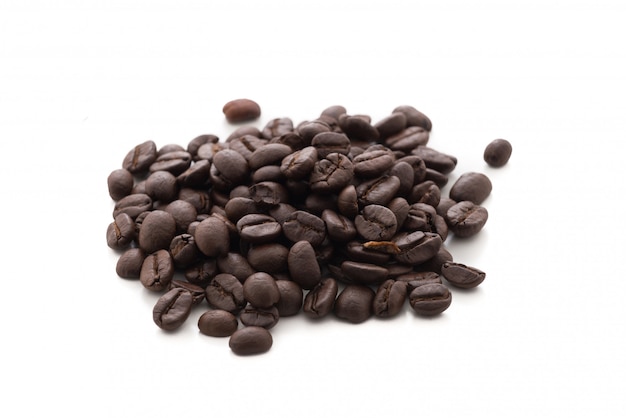 coffee bean on isolated white 