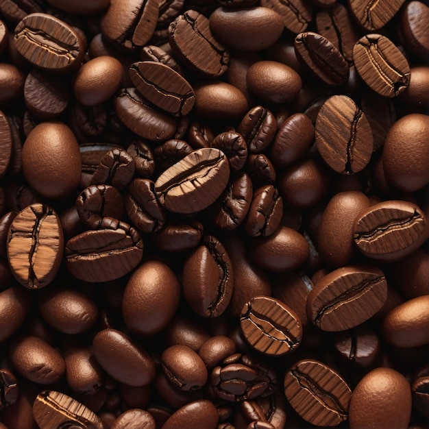 Coffee Bean Pattern Sketch Illustration Background