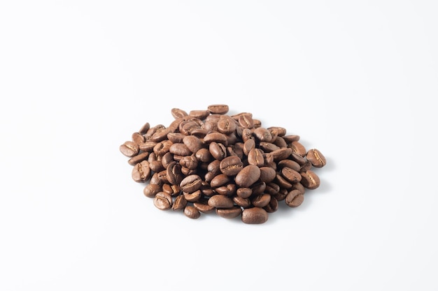 Coffee bean on white background