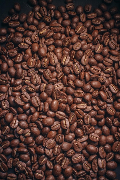 Coffee bean on wooden background