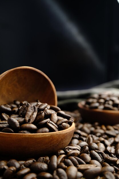 coffee beans after the roasting process