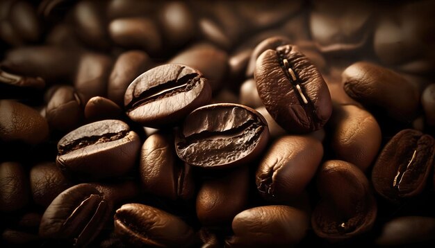 Coffee beans are close