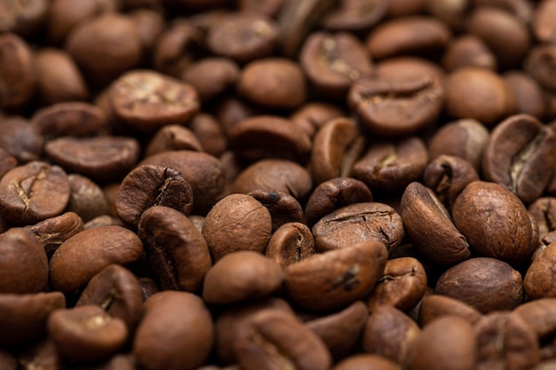 Coffee Beans Background Close up of Coffee Seed