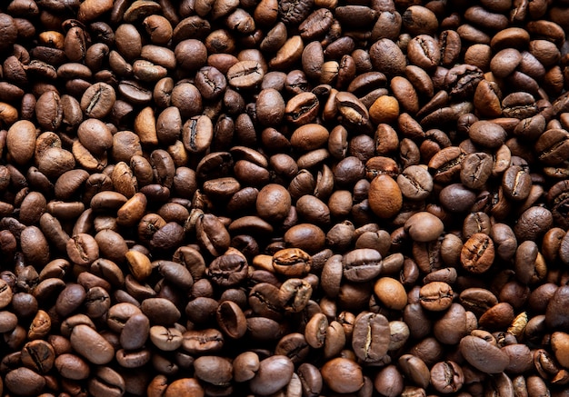 coffee beans background and texture