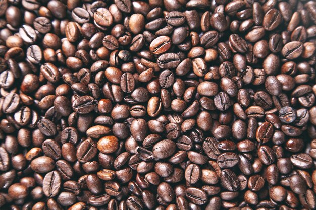 Coffee beans background