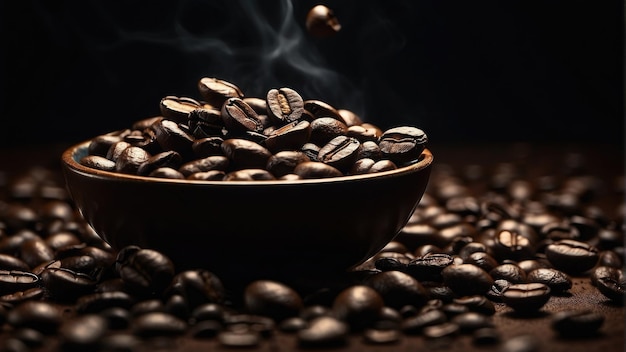 Photo coffee beans background