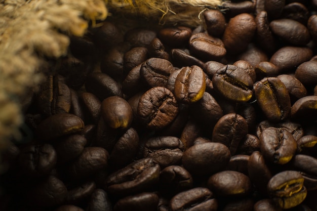 Coffee beans background