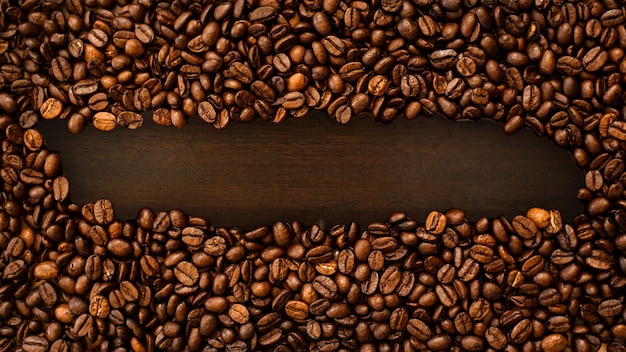 Coffee beans background