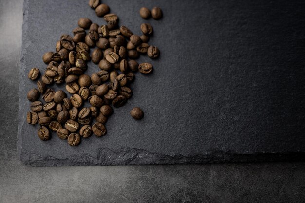 Coffee beans on background