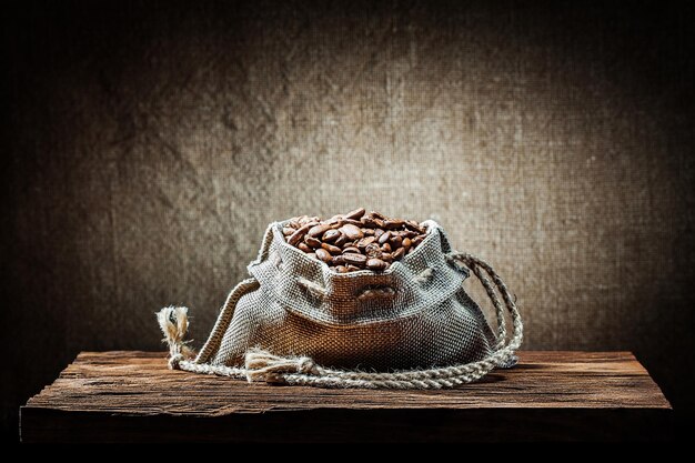 Coffee beans in bag