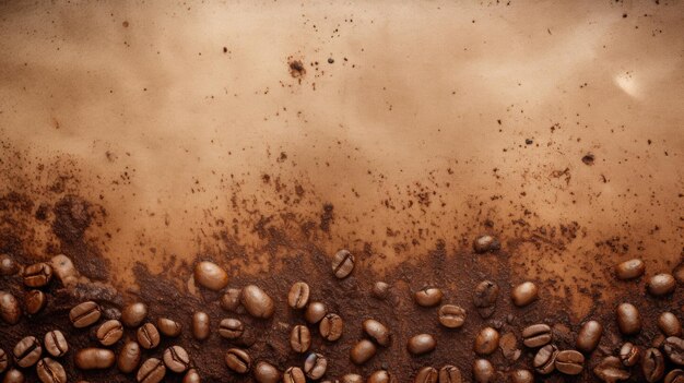 Photo coffee beans caffeine brown texture ai