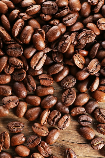 Coffee beans closeup