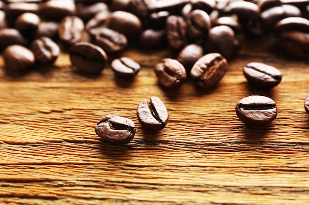 Coffee beans closeup