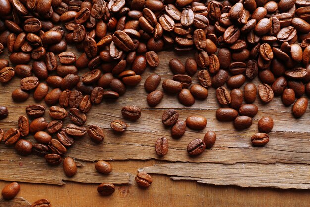 Coffee beans closeup