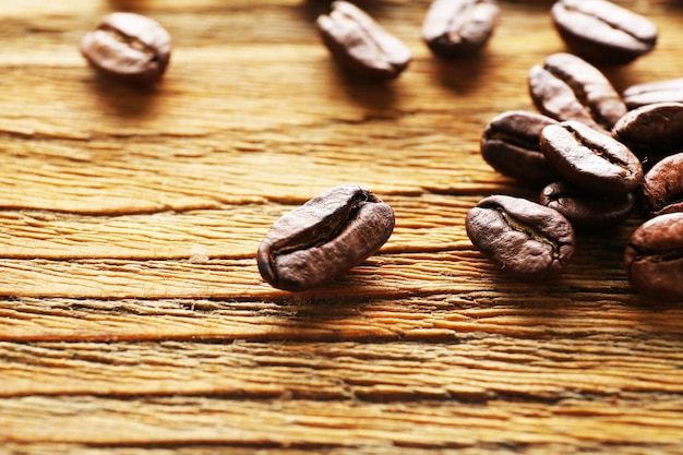 Coffee beans closeup